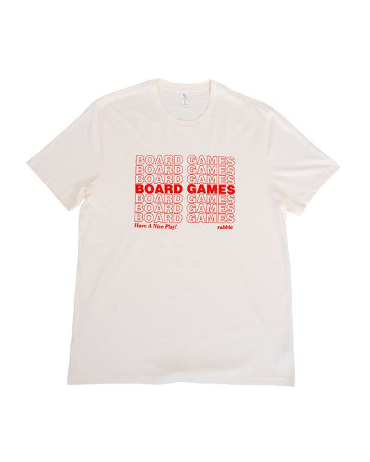 Board Games (repeating) Off White Shirt